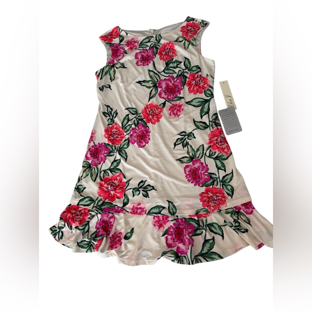Floral Dress in Pink and Cream